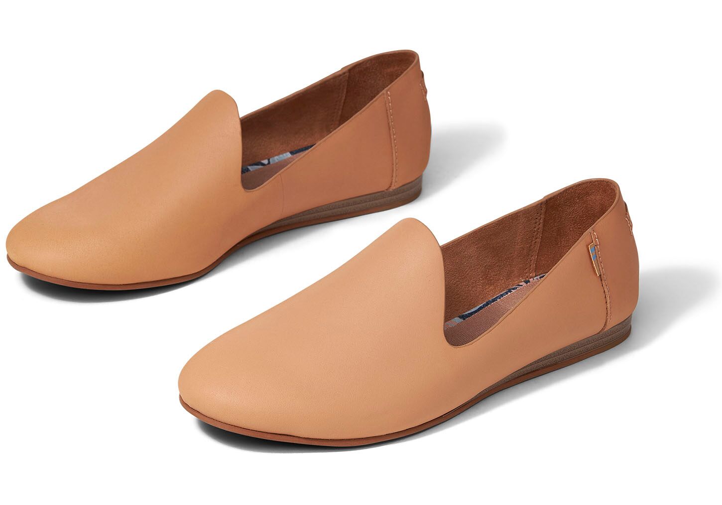 Toms Darcy Vegetable Tanned Leather - Womens Flats - Orange - NZ - 168720SCK